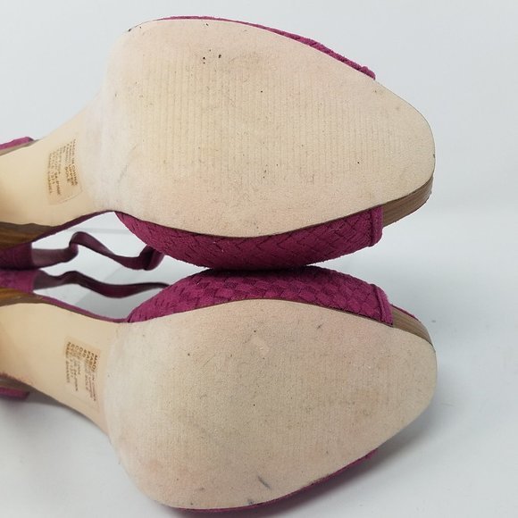 Bakers‎ shoe SHANEL pink peep-toe heels 8B - Picture 7 of 10